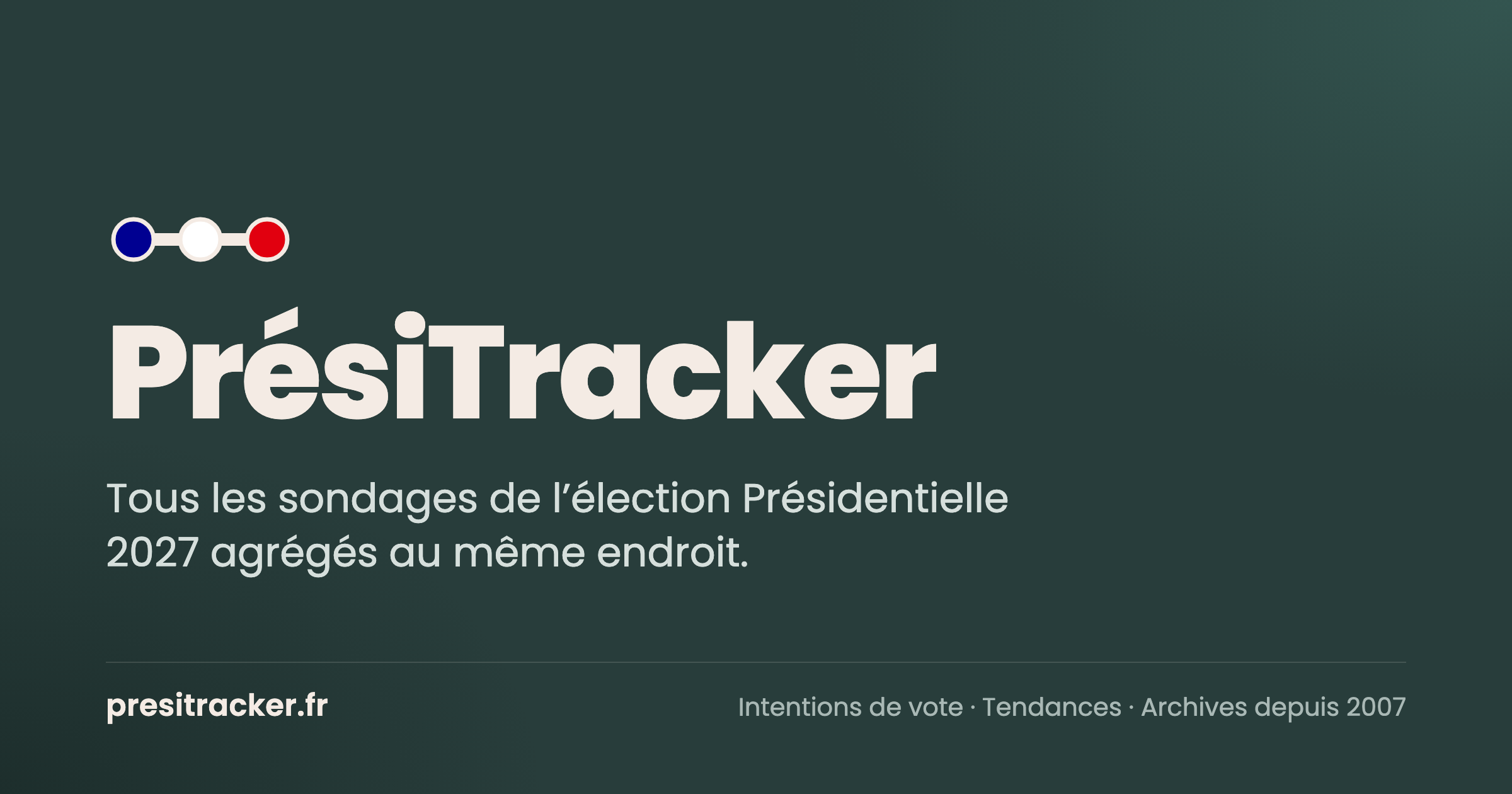 PrésiTracker : sondages de la présidentielle 2027